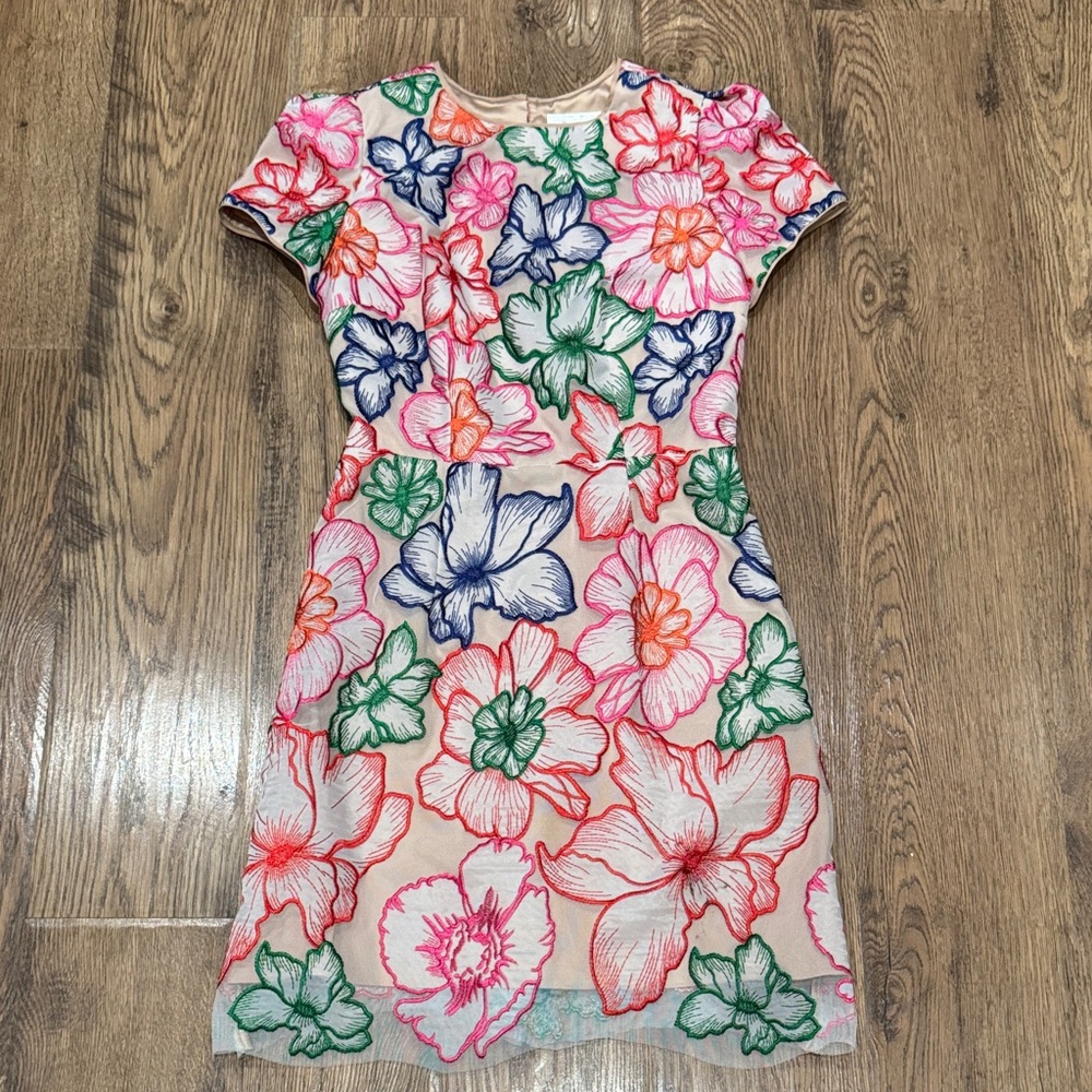Milly Kyla floral embroidered dress